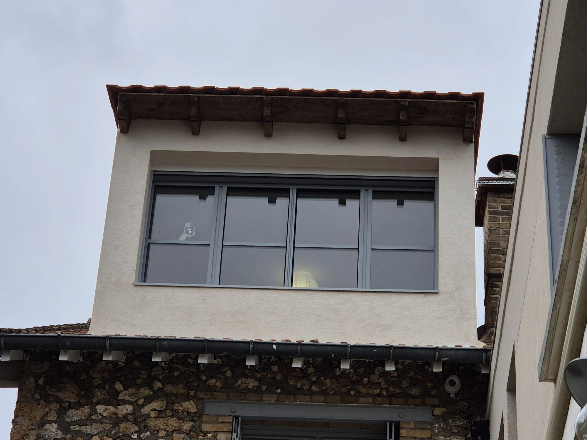 Projet Versailles_surélévation toiture lucarne2 Agence renovation interieur_pendant travaux_salle eau